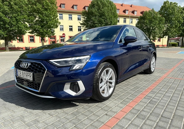 Audi A3 cena 137514 przebieg: 19452, rok produkcji 2023 z Piła małe 232